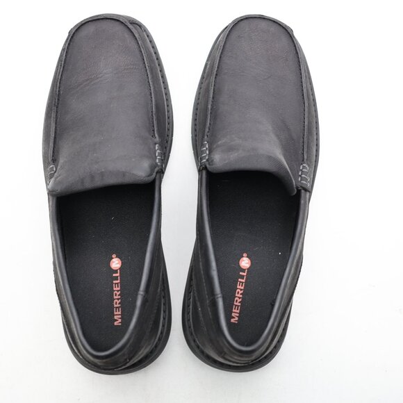 Merrell World Vue Venetian Moc Men's 12 Black Slip On Casual Comfort Shoes - Picture 7 of 9